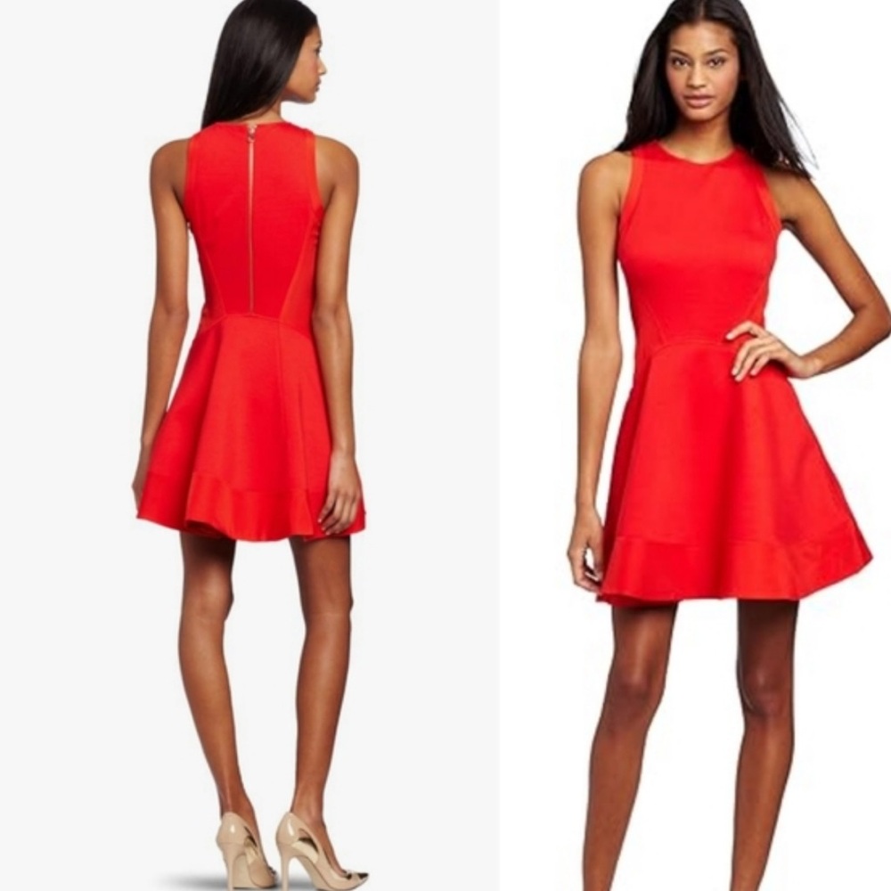 Ted Baker Fit and Flare Red Dress